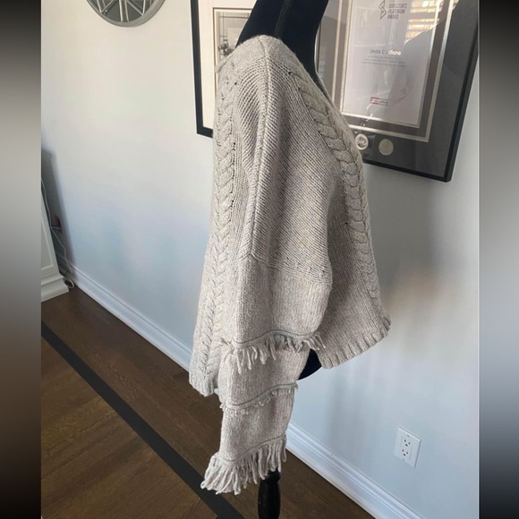 One Teaspoon Fringed knit sweater grey size XS - Picture 4 of 6